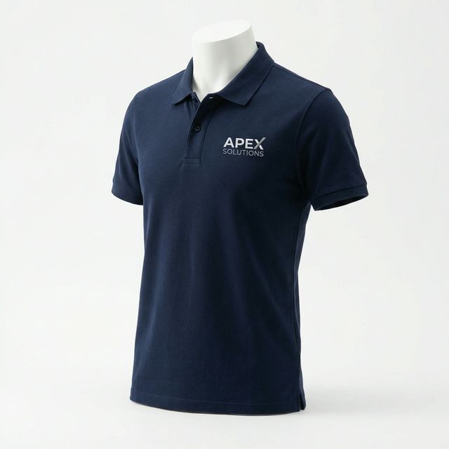 Corporate polo t-shirts with logo embroidery